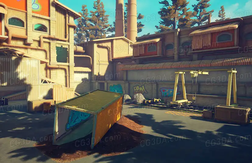 工业区-Stylized Industrial Area