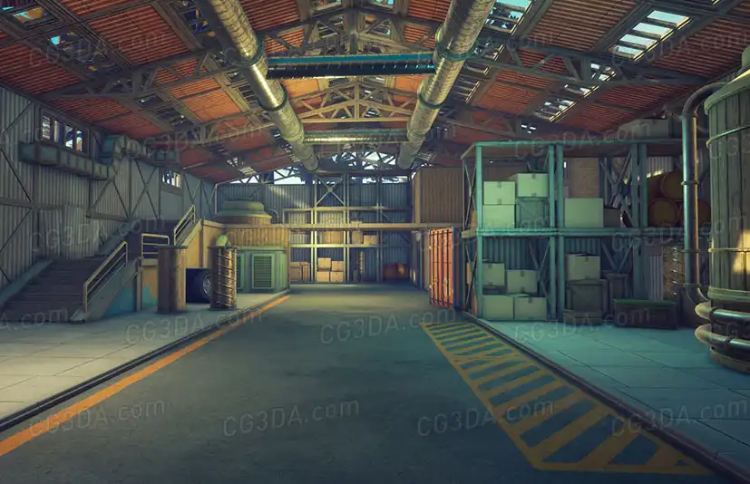 工业区-Stylized Industrial Area
