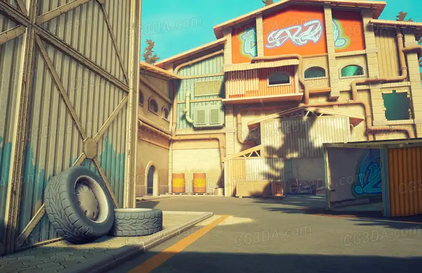 工业区-Stylized Industrial Area