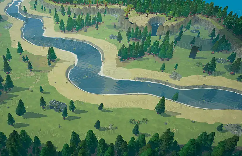 森林-RTS Cartoon Environment