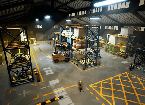 工业仓库-Stylized Warehouse