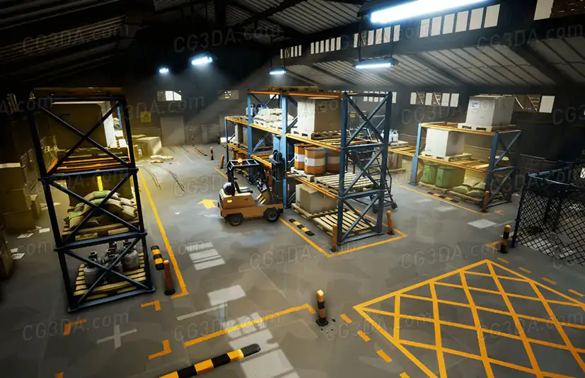 工业仓库-Stylized Warehouse