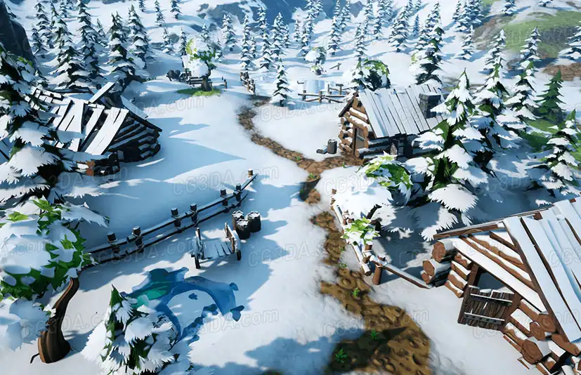自然村庄-Stylized Village