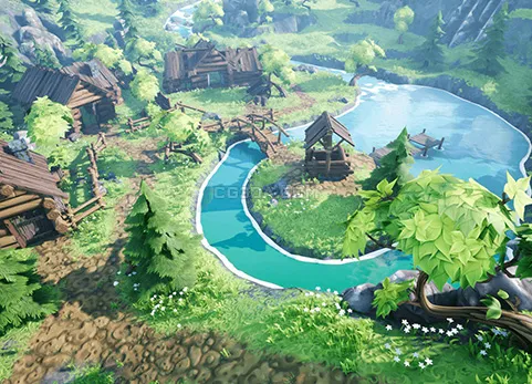 自然村庄-Stylized Village