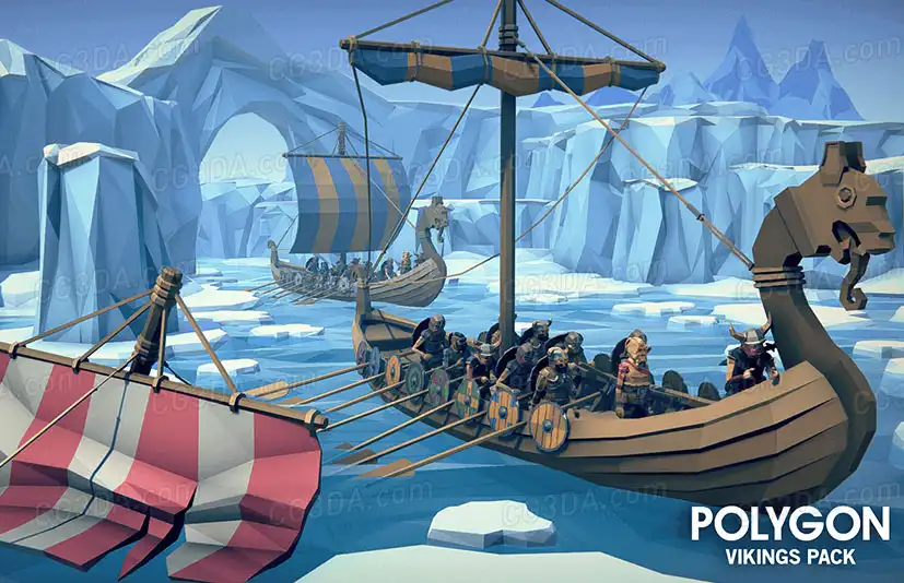 海盗村庄-POLYGON Vikings Pack