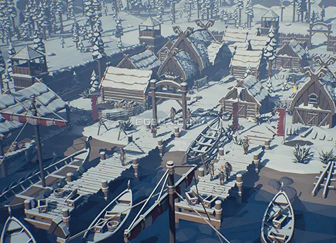 海盗村庄-POLYGON Vikings Pack