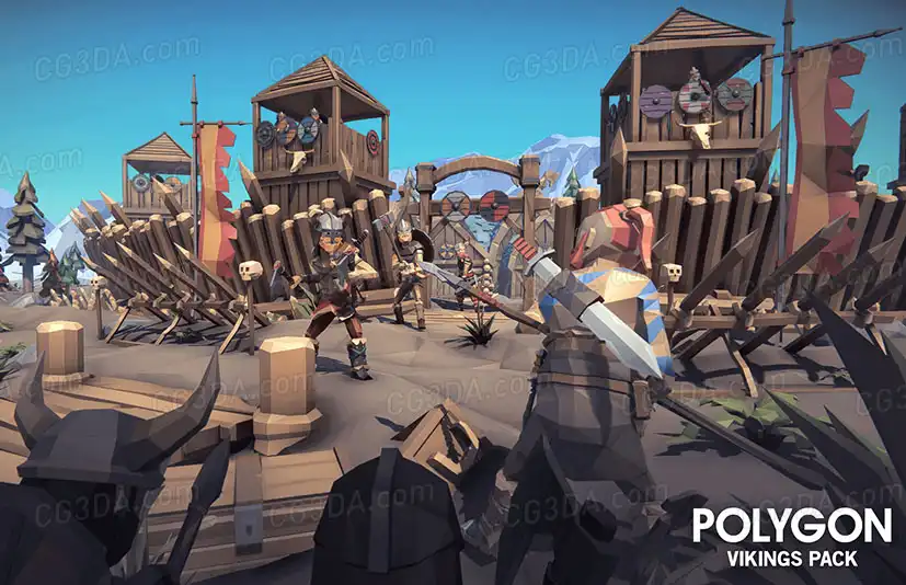 海盗村庄-POLYGON Vikings Pack