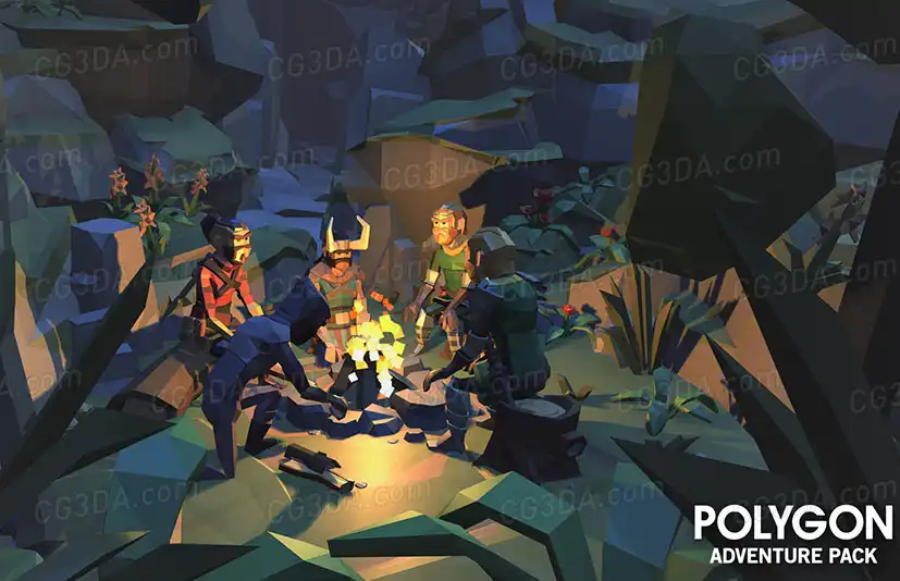 中世纪维京城镇-POLYGON Adventure Pack