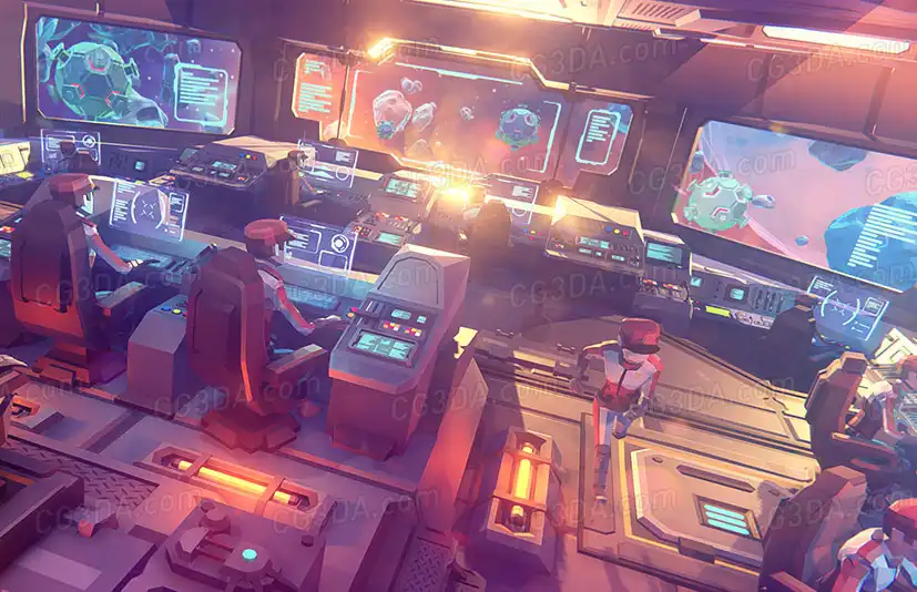 太空战争-POLYGON - Sci-fi Space Pack