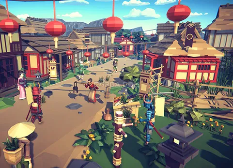 日式古城镇-POLYGON - Samurai Pack