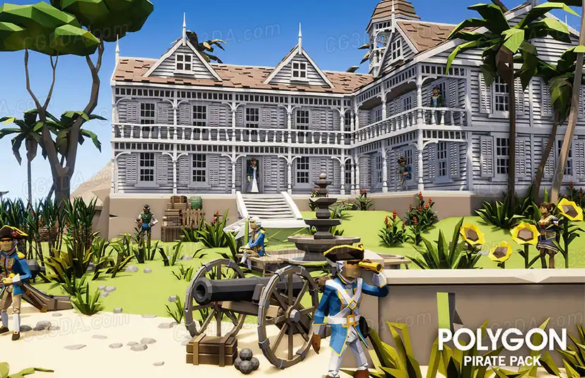 中世纪港口城市-POLYGON - Pirate Pack