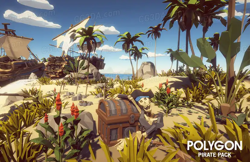 中世纪港口城市-POLYGON - Pirate Pack