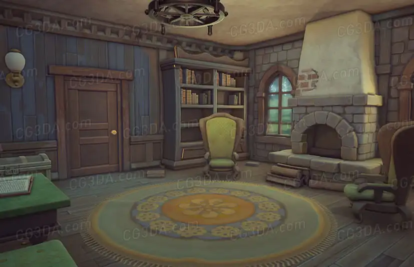 中世纪房屋-Stylized Medieval House