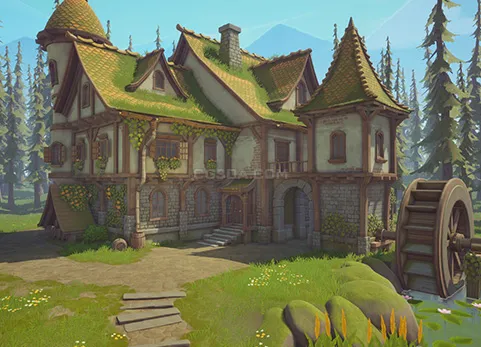中世纪房屋-Stylized Medieval House