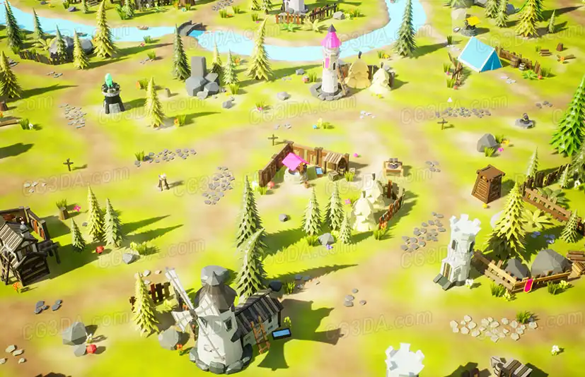 塔防关卡-Low Poly Tower Defense