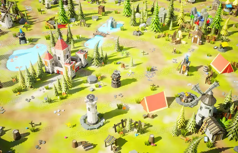 塔防关卡-Low Poly Tower Defense