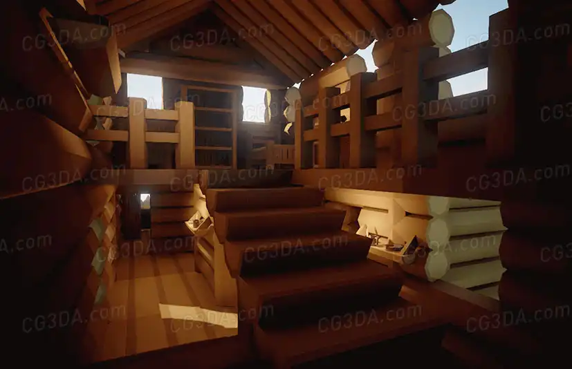 森林木屋-Olbert's Low Poly: Wood Stronghold