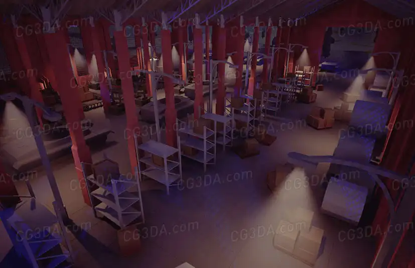 军事/坦克仓库Olbert's Low Poly: Industrial
