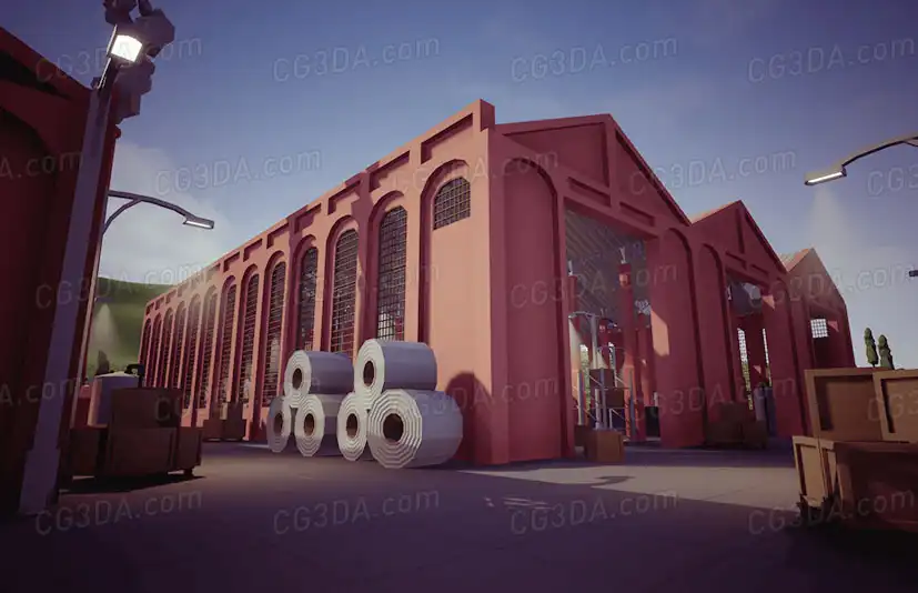 军事/坦克仓库Olbert's Low Poly: Industrial