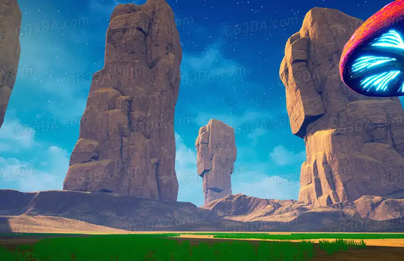 巨型蘑菇森林-Desert Mushroom Forest