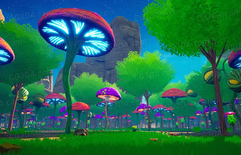 巨型蘑菇森林-Desert Mushroom Forest