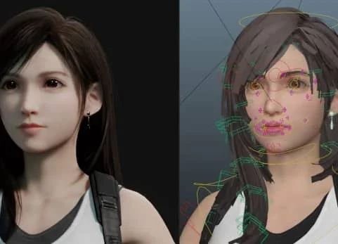 《最终幻想VII》蒂法模型绑定 - FFVII Tifa Rig