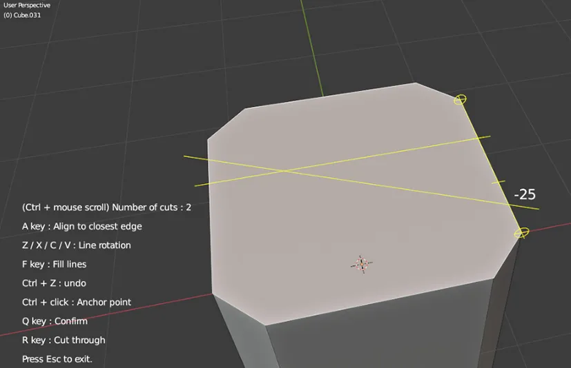 Blender多边形切割插件 Face Cutter v1.11.0