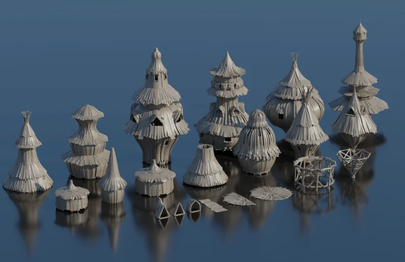 奇幻乡村小屋 Fantasy Village Huts
