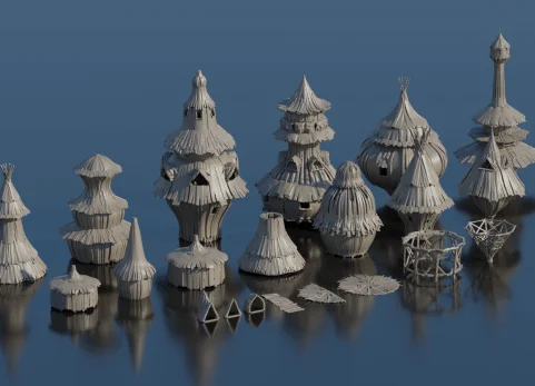 奇幻乡村小屋 Fantasy Village Huts