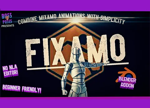 Blender骨骼复制粘贴绑定插件 - Fixamo v1.0