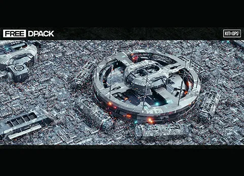Blender科幻模型 - Dpack - Sci Fi Kitbash