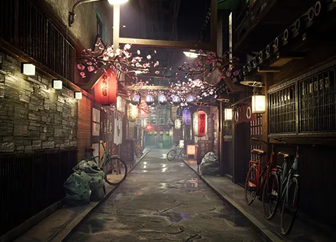 日本小巷环境包-A Japanese alley environment pack