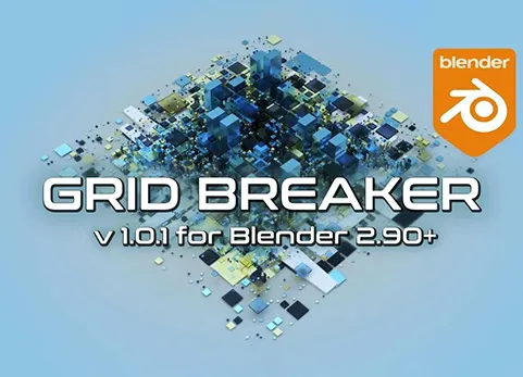 Blender网格建模器 - Grid Breaker v1.01