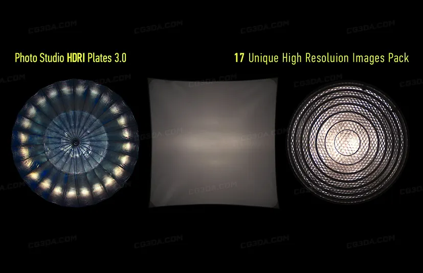 照明HDR-Photo Studio Light Plates HDRI vol 3.0