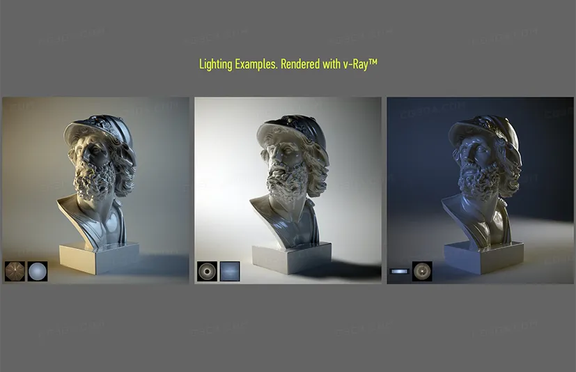 照明HDR-Photo Studio Light Plates HDRI vol 3.0
