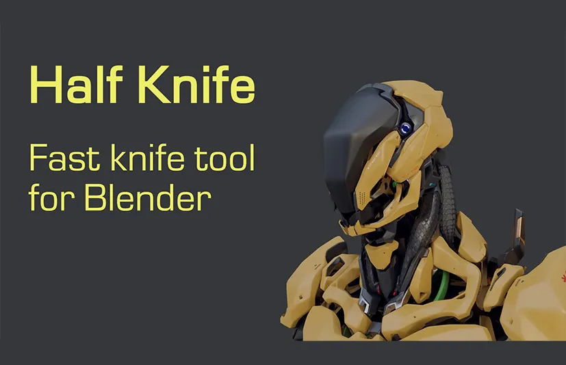 Blender快速切割工具 - Half Knife v1.3.75
