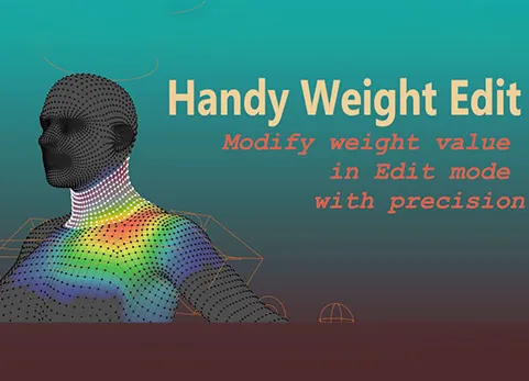 Blender权重编辑插件 - Handy Weight Edit v1.2.2