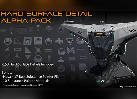 硬表面贴花 - Hard Surface Detail Alphas