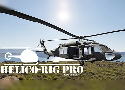 Blender绑定直升机 - Helico-Rig Pro v1.4