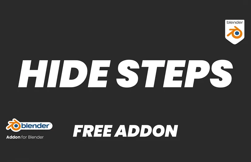 Blender型隐藏插件 - Hide Steps v1.1