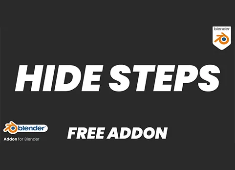 Blender型隐藏插件 - Hide Steps v1.1