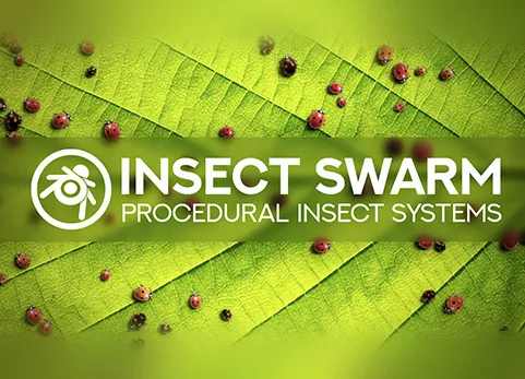 blender程序昆虫系统动画资产预设 - Insect Swarm - Procedural Insect Systems