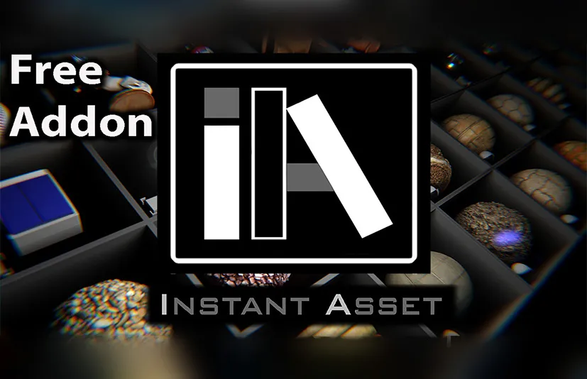 Blender选取模型导入导出成资产插件 - Instant Asset v1.05