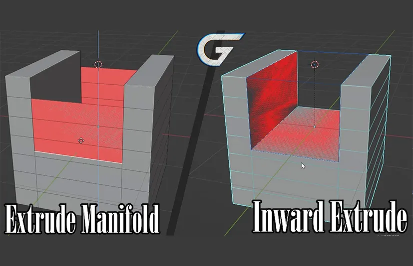 Blender模型内挤出插件 - Inward Extrude v1.0.3