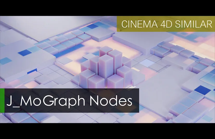 Blender几何节点激光扫描破碎克隆插件 - J-Mograph v1.04