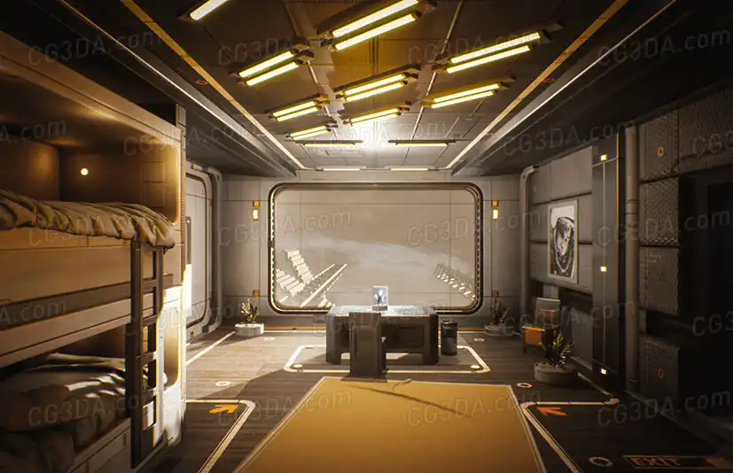 未来室内科幻场景-Sci-fi Rooms and Corridors Interior Kit