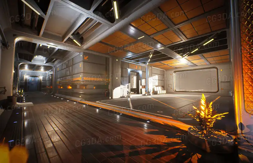 未来室内科幻场景-Sci-fi Rooms and Corridors Interior Kit