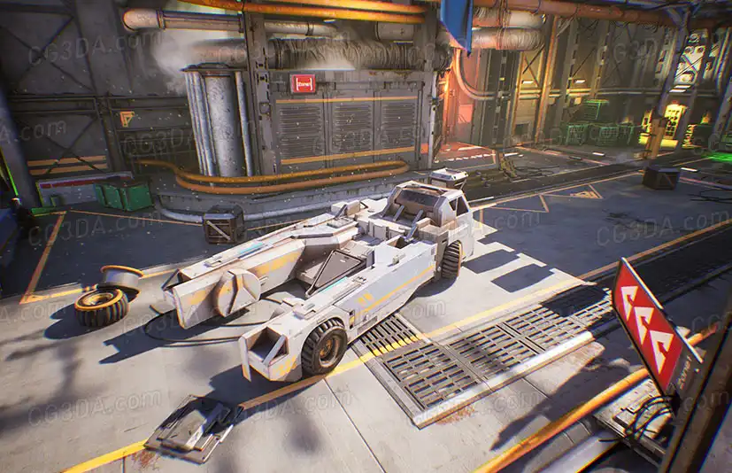 科幻赛博朋克环境-SciFi Kitbash Level Builder Vol.2