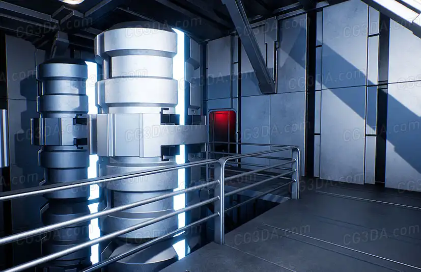 空间站内部科技场景-Sci-Fi Interior Pack