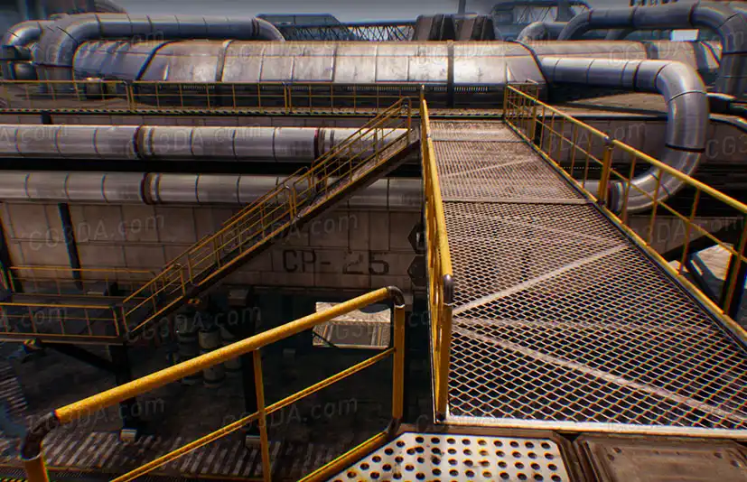 科幻工厂设施-SciFi/Industrial Level Kit 2.0